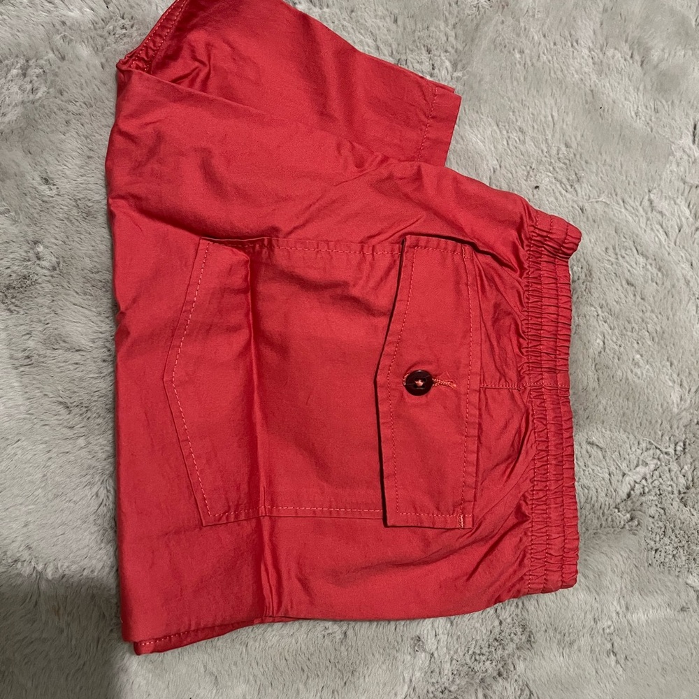 Lands' End Bright Red Swim Trunks